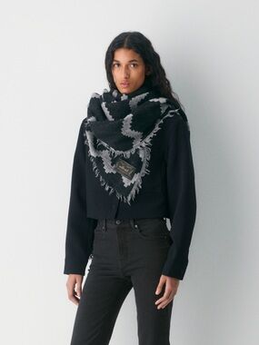 Aritzia 100% wool blanket scarf